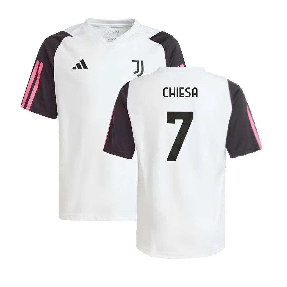 2023-2024 Juventus Training Shirt (White) - Kids (CHIESA 7)_0