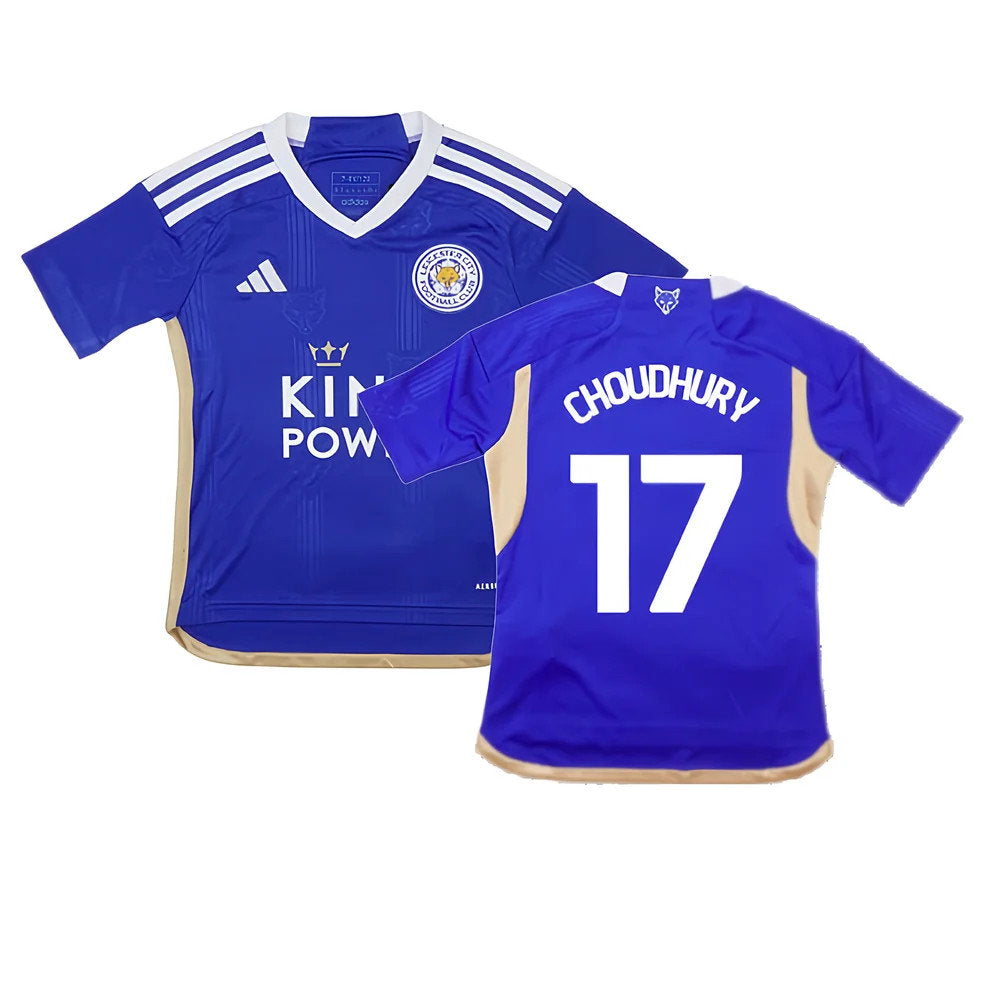 2023-2024 Leicester City Home Shirt (Kids) (Choudhury 17)_0