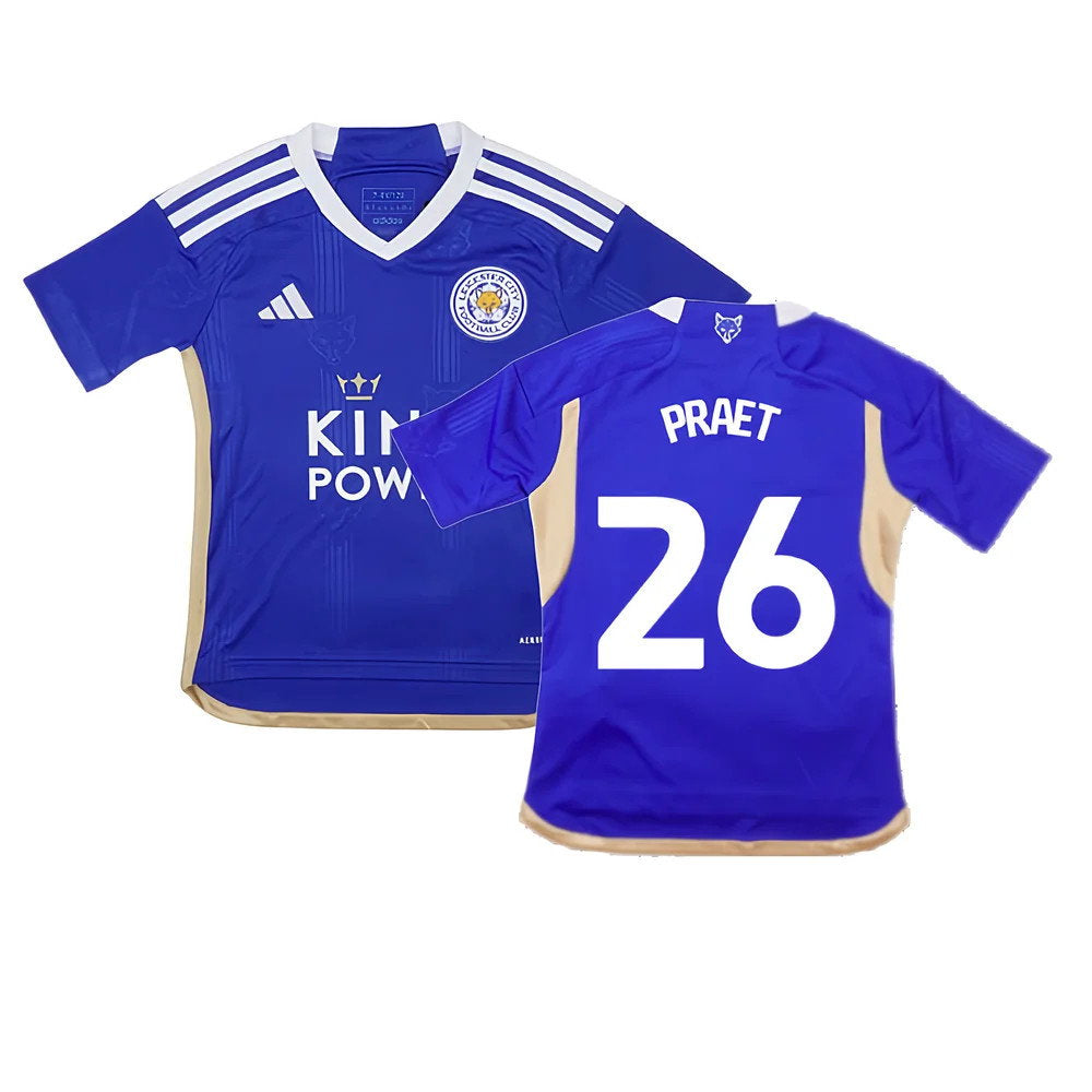 2023-2024 Leicester City Home Shirt (Kids) (Praet 26)_0