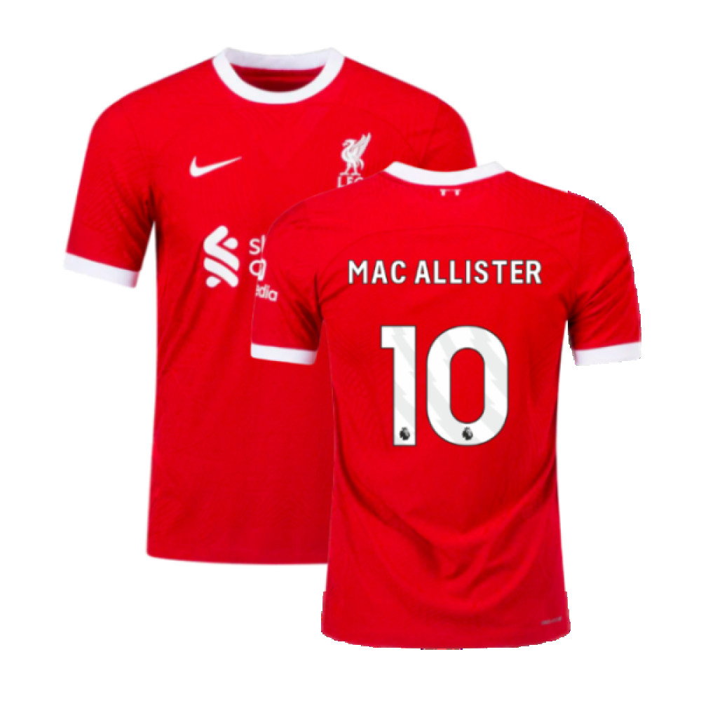 2023-2024 Liverpool Home Dri-Fit ADV Match Shirt (Mac Allister 10)_0
