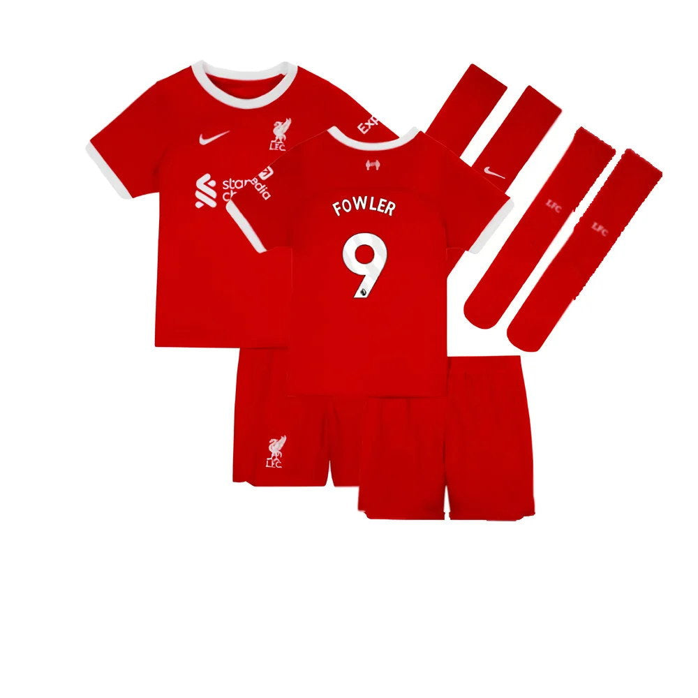 2023-2024 Liverpool Home Little Boys Mini Kit (Fowler 9)_0