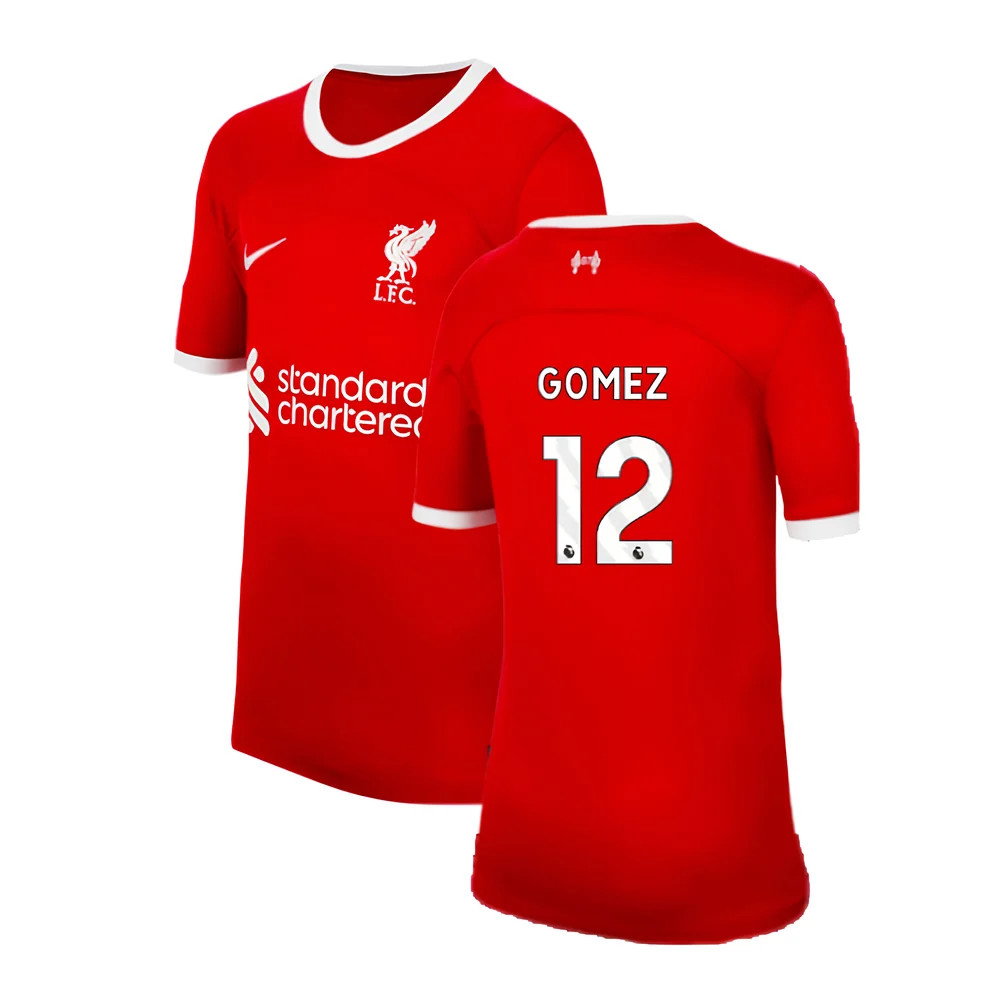 2023-2024 Liverpool Home Shirt (Kids) (Gomez 12)_0
