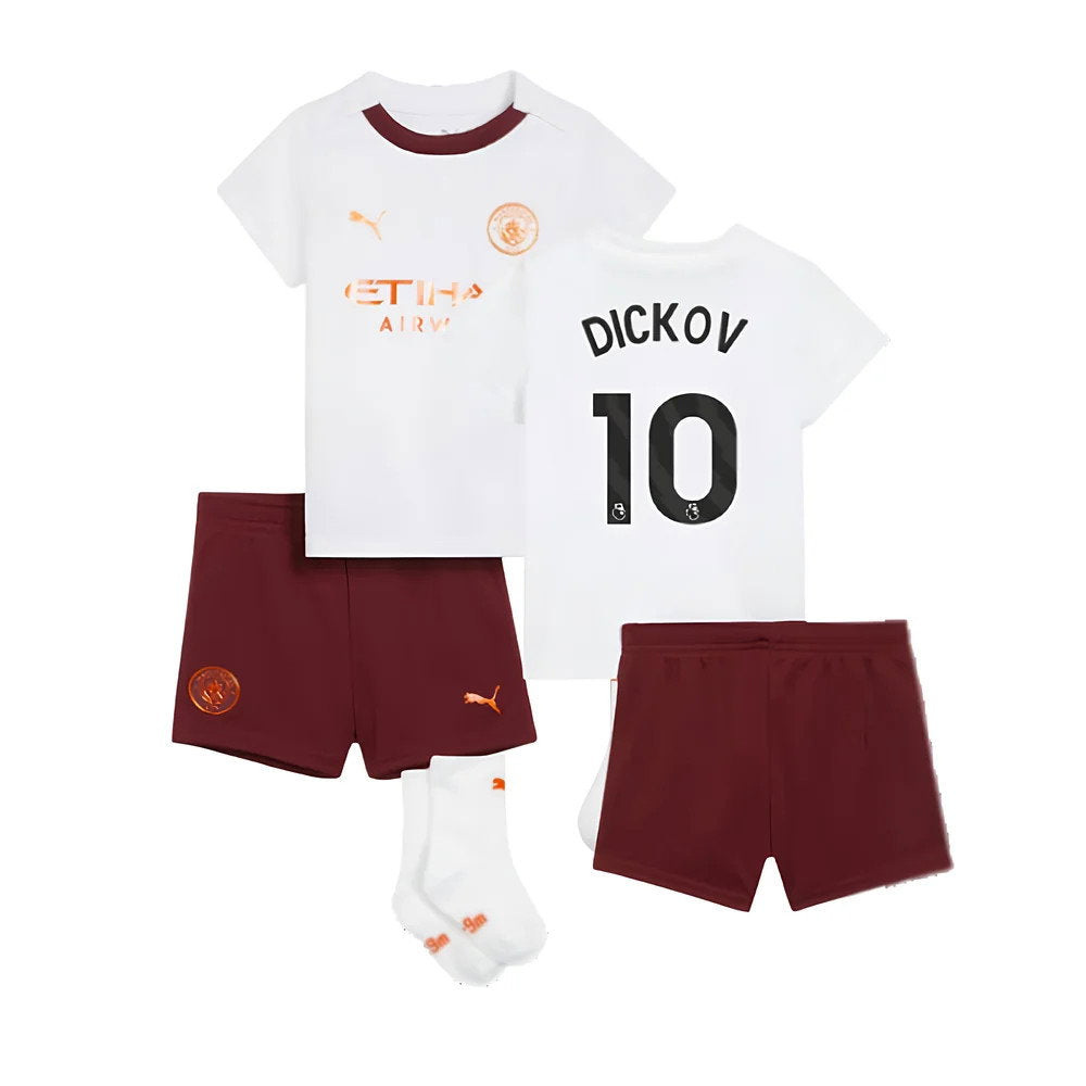 2023-2024 Man City Away Baby Kit (DICKOV 10)_0