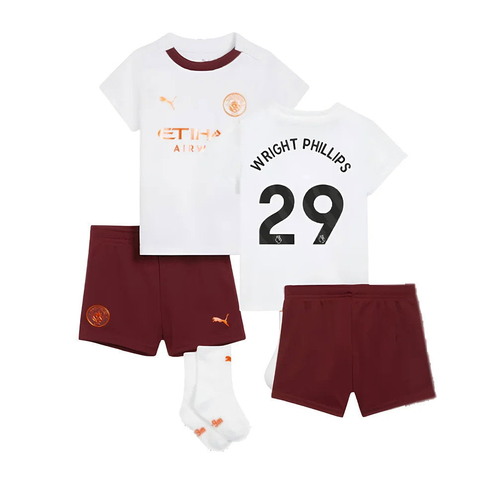 2023-2024 Man City Away Baby Kit (WRIGHT PHILLIPS 29)_0