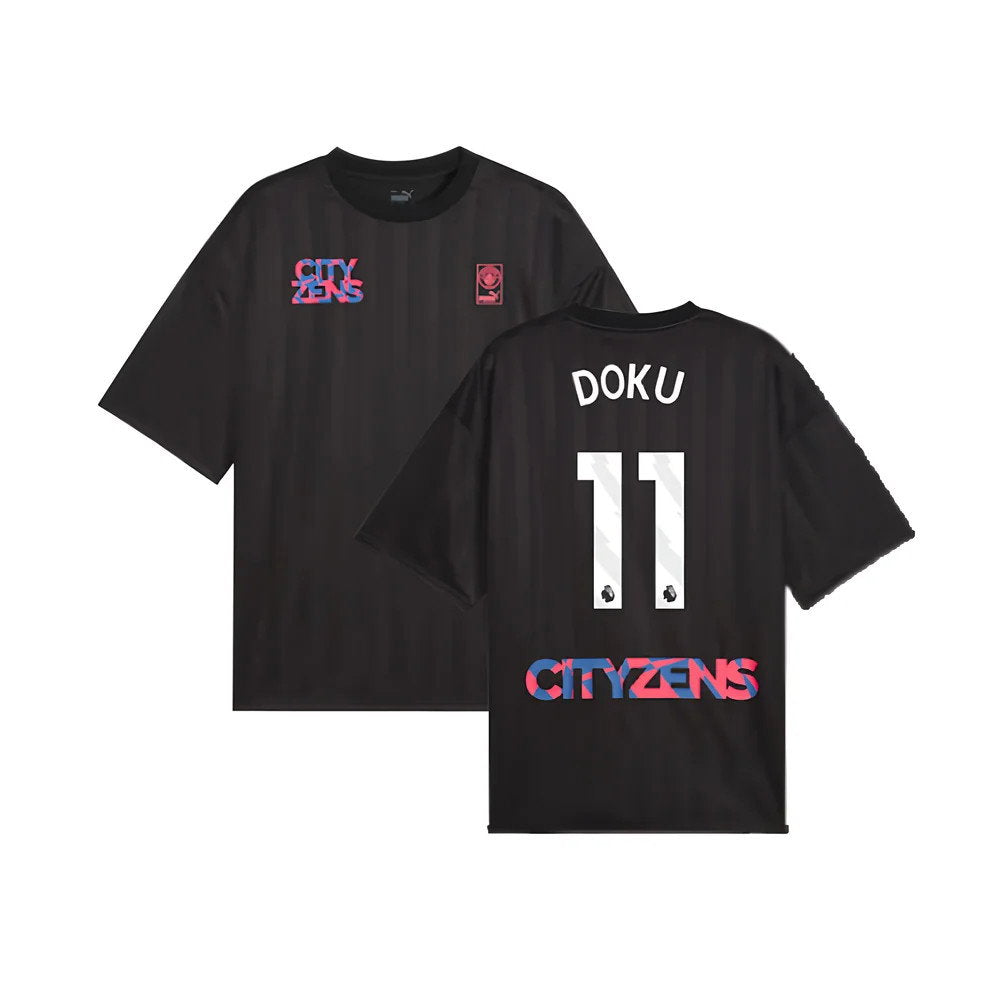 2023-2024 Man City FtblNrgy Jersey (Black) (Doku 11)_0