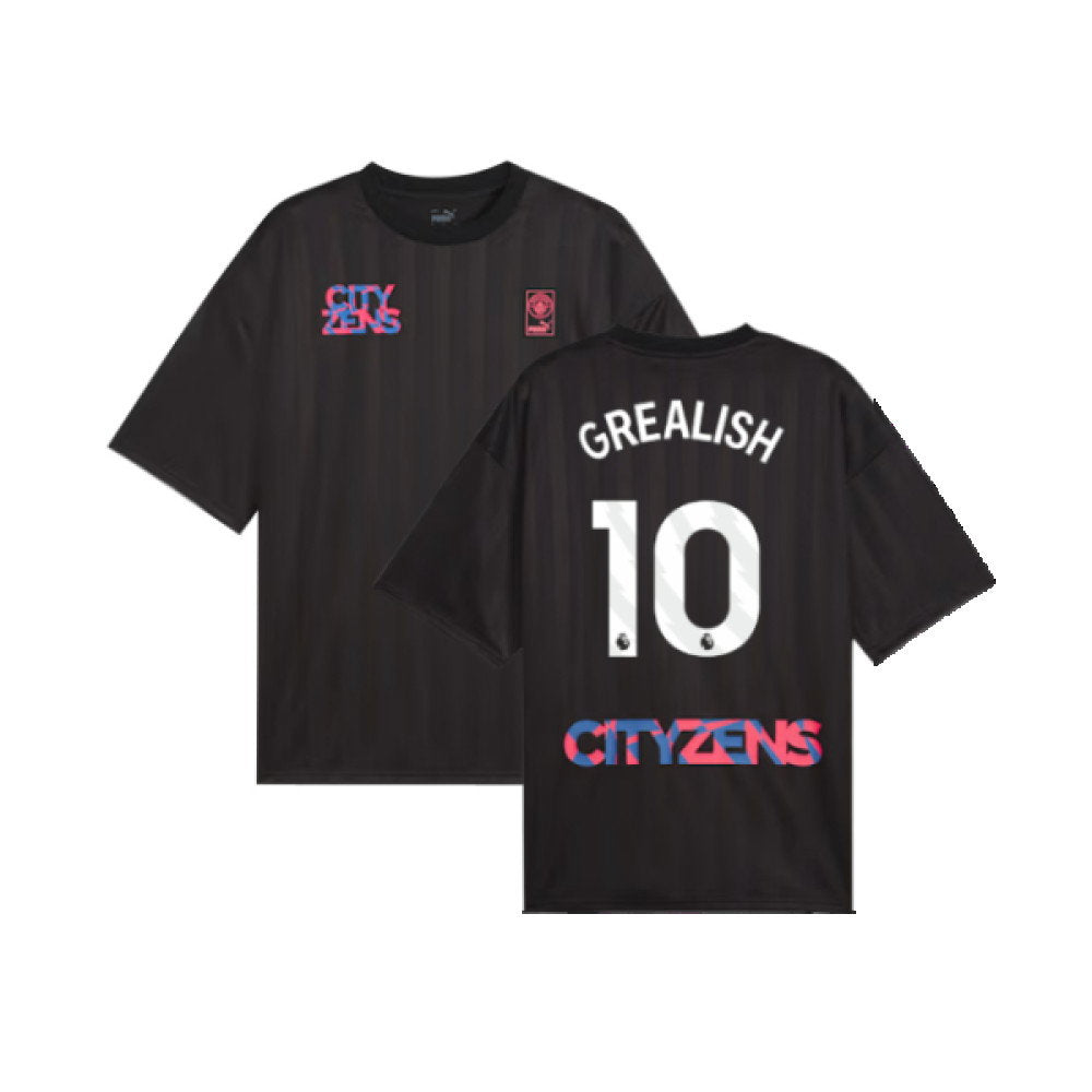 2023-2024 Man City FtblNrgy Jersey (Black) (GREALISH 10)_0