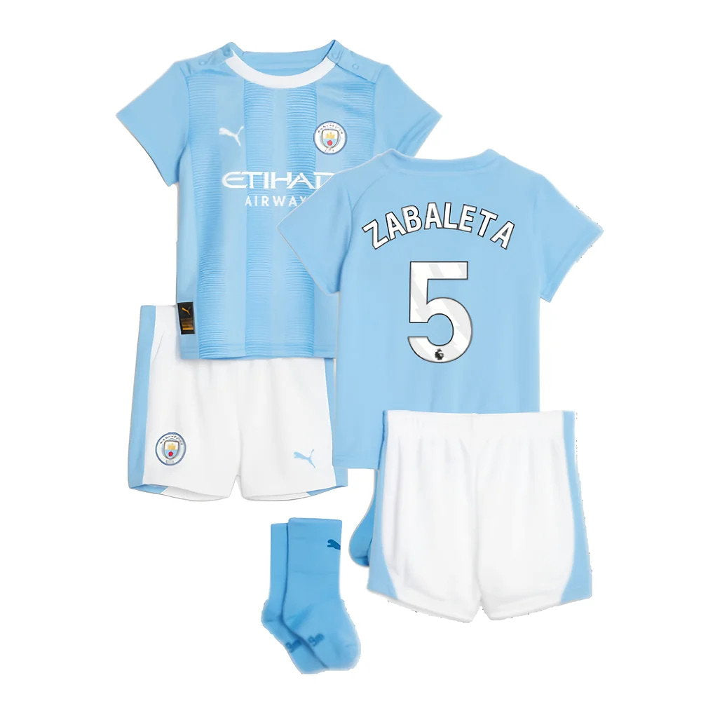 2023-2024 Man City Home Baby Kit (ZABALETA 5)_0