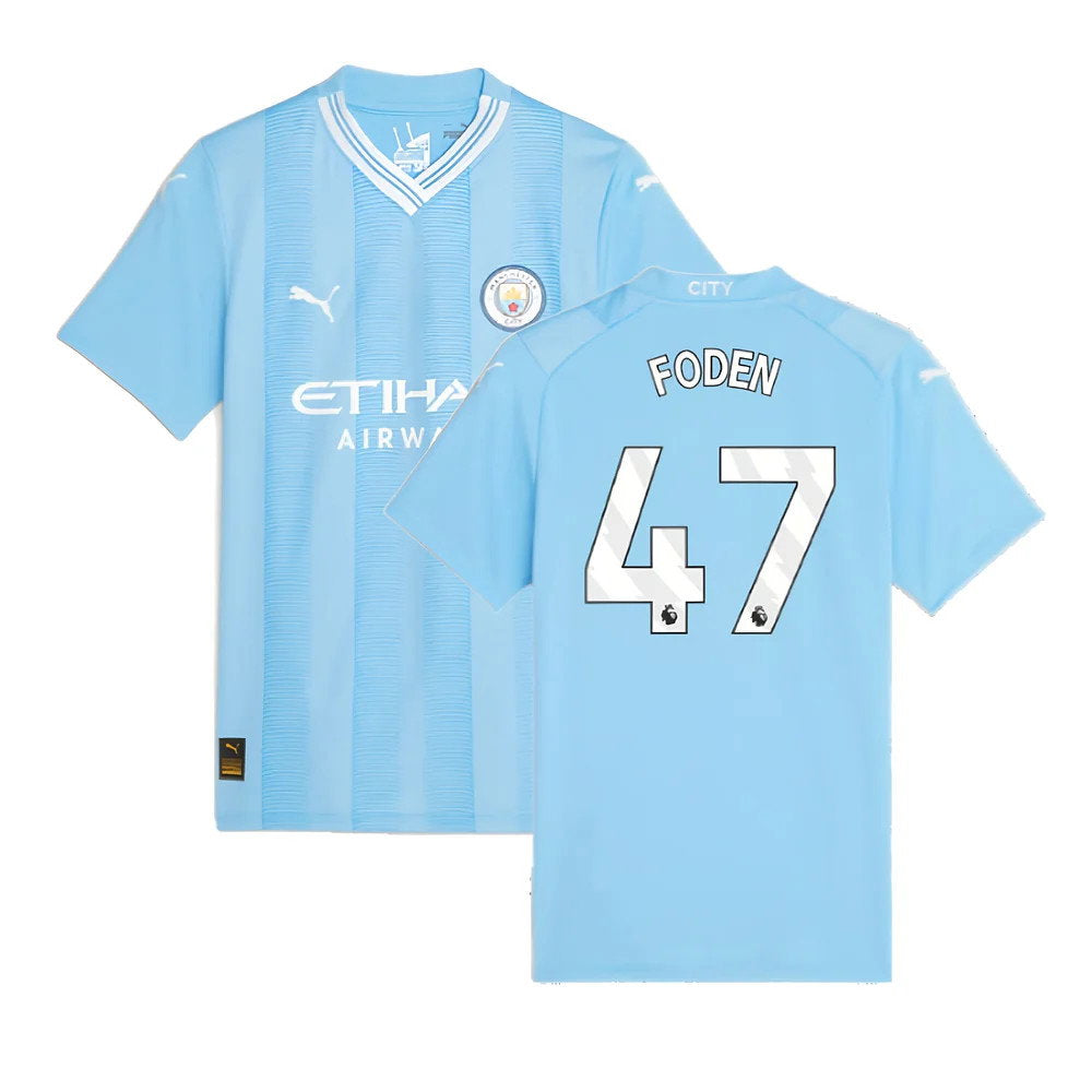 2023-2024 Man City Home Shirt (Ladies) (FODEN 47)_0