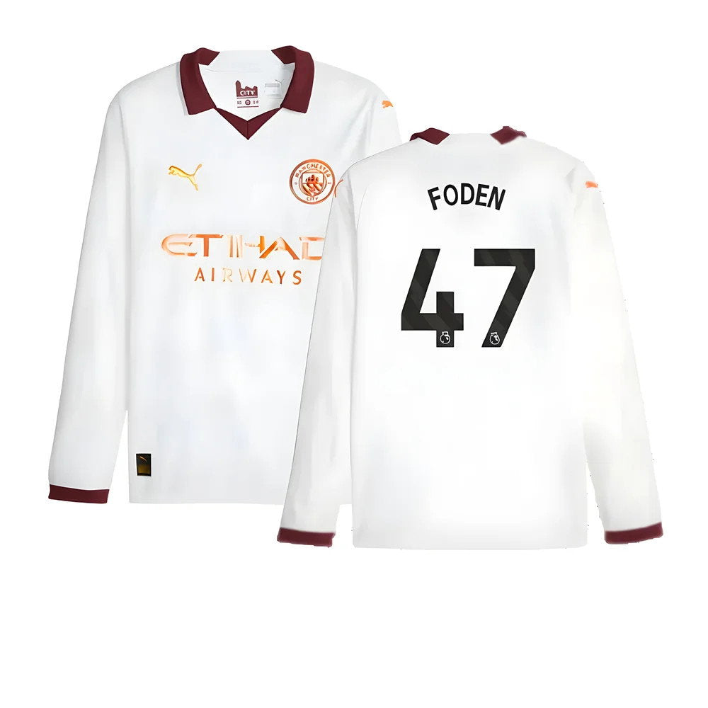 2023-2024 Man City Long Sleeve Away Shirt (FODEN 47)_0