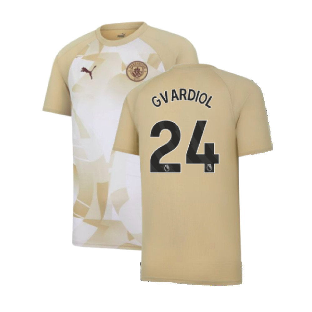 2023-2024 Man City Prematch SS Jersey (Granola) (Gvardiol 24)_0