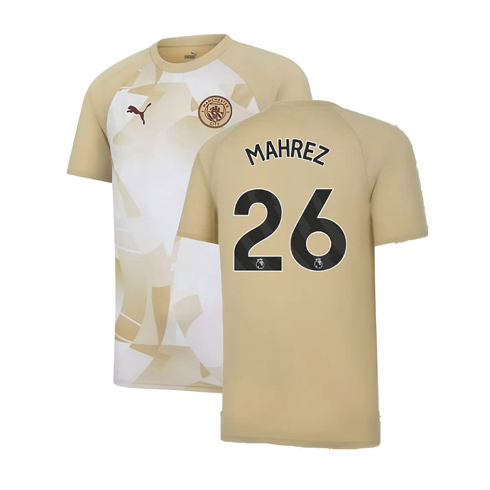 2023-2024 Man City Prematch SS Jersey (Granola) (MAHREZ 26)_0