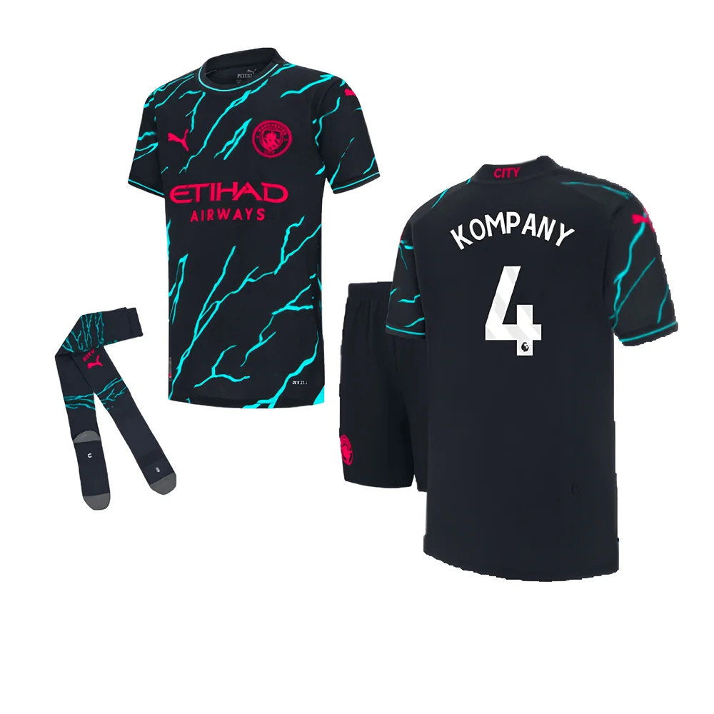 2023-2024 Man City Third Mini Kit (KOMPANY 4)_0