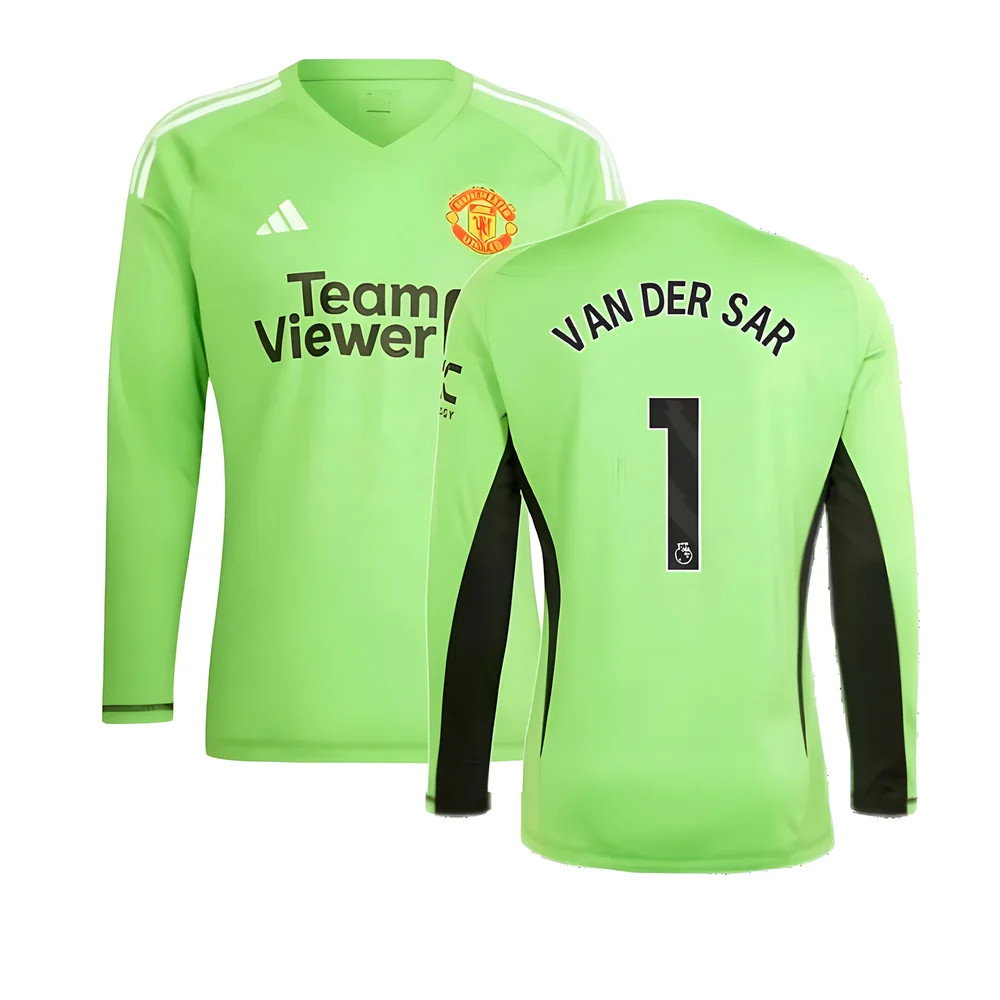 2023-2024 Man Utd Home Goalkeeper Shirt (Solar Green) (VAN DER SAR 1)_0