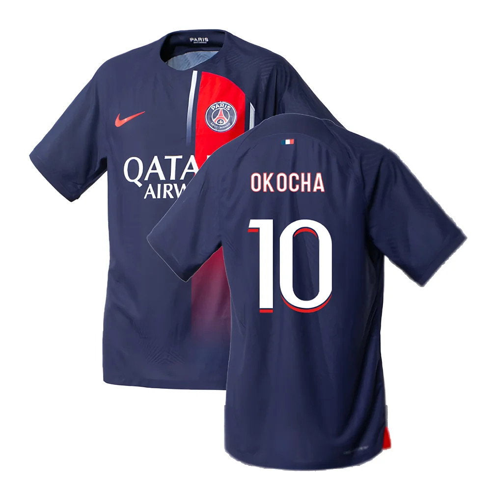2023-2024 PSG Home Match Authentic Shirt (Okocha 10)_0