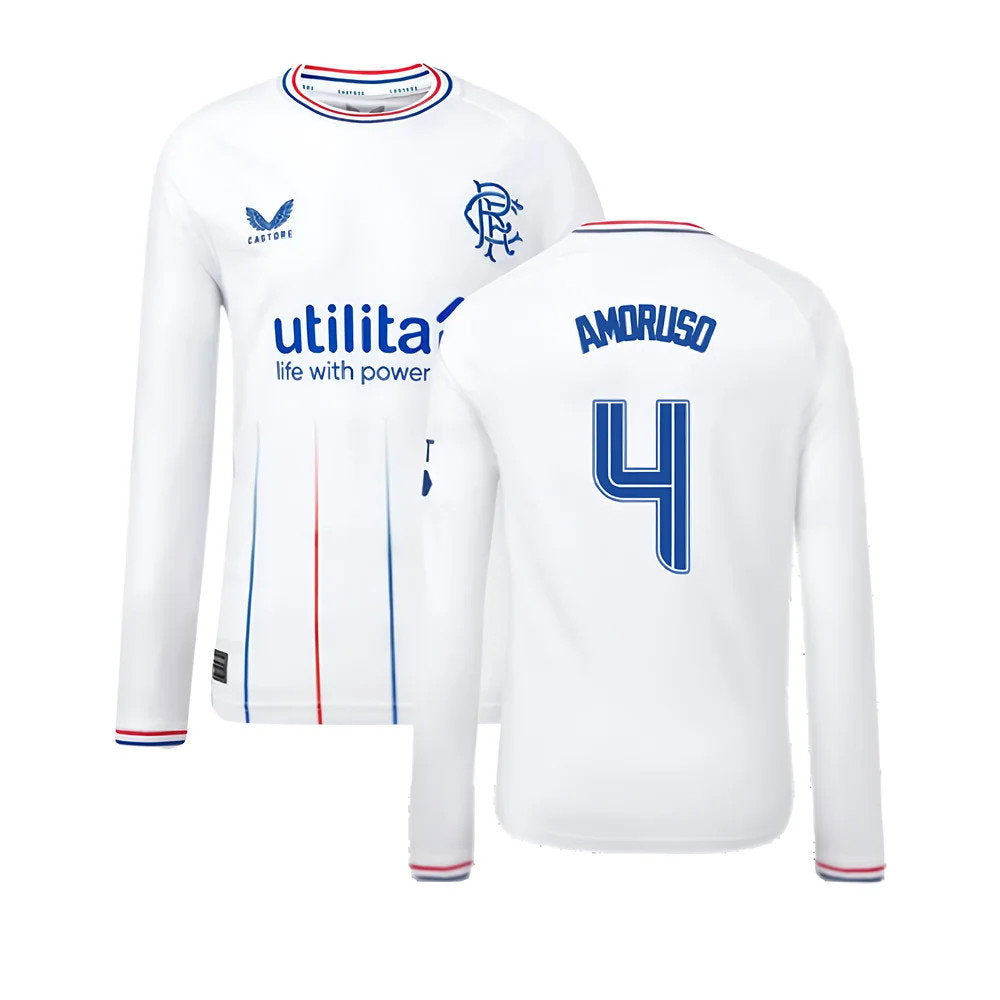 2023-2024 Rangers Away Long Sleeve Shirt (Kids) (Amoruso 4)_0