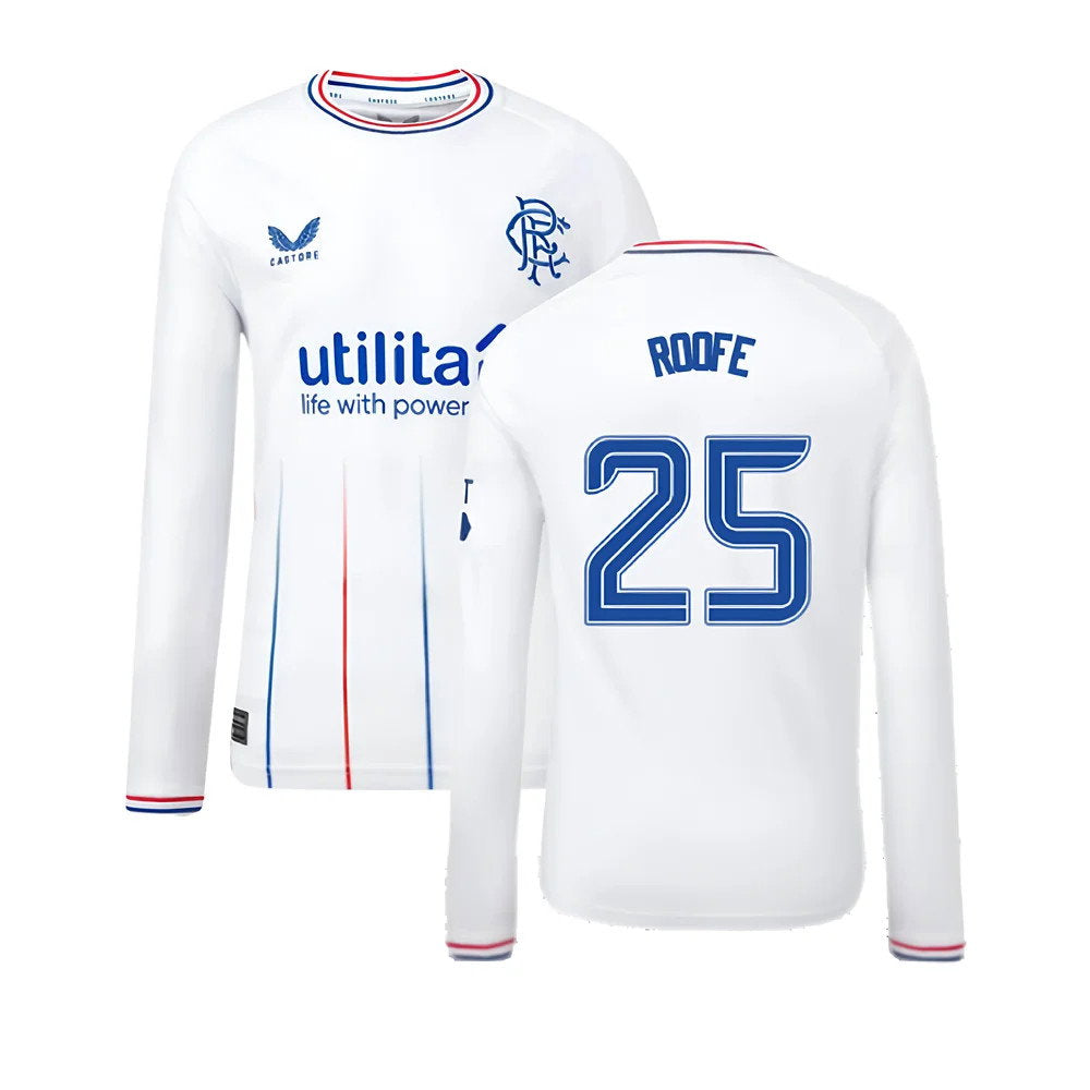 2023-2024 Rangers Away Long Sleeve Shirt (Kids) (Roofe 25)_0