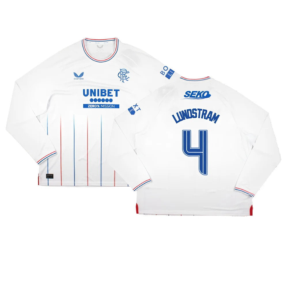 2023-2024 Rangers Long Sleeve Away Shirt (Lundstram 4)_0
