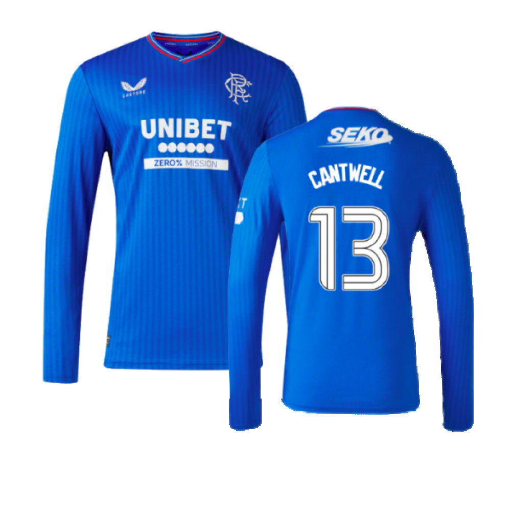 2023-2024 Rangers Long Sleeve Home Shirt (Cantwell 13)_0