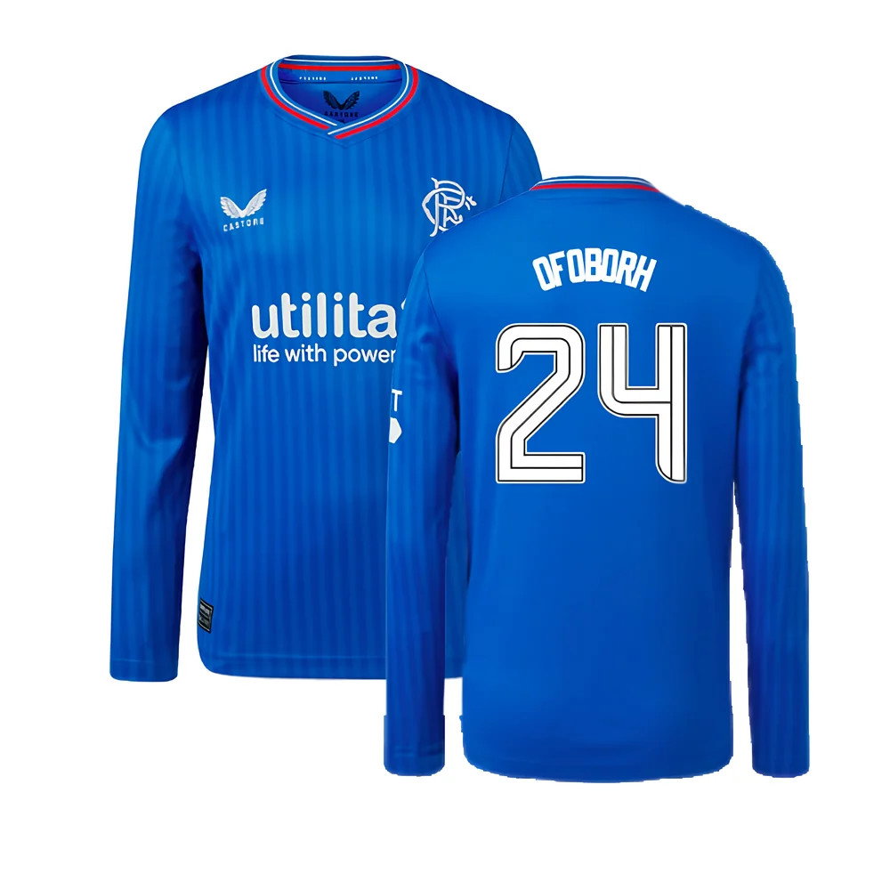 2023-2024 Rangers Long Sleeve Home Shirt (Kids) (Ofoborh 24)_0