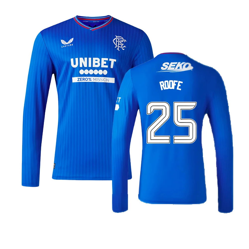 2023-2024 Rangers Long Sleeve Home Shirt (Roofe 25)_0