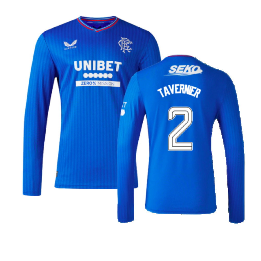2023-2024 Rangers Long Sleeve Home Shirt (Tavernier 2)_0