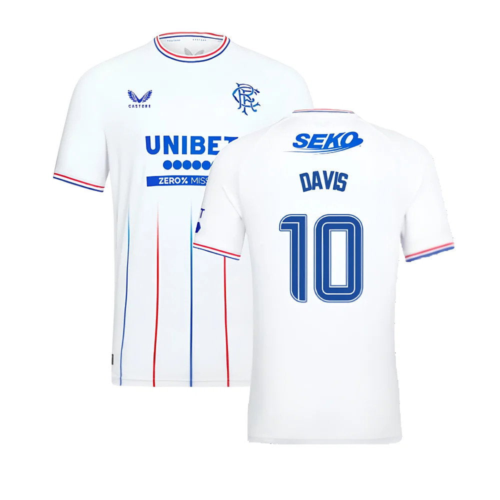 2023-2024 Rangers Pro Authentic Away Shirt (Davis 10)_0