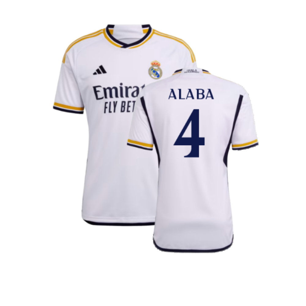 2023-2024 Real Madrid Home Shirt (Alaba 4)_0