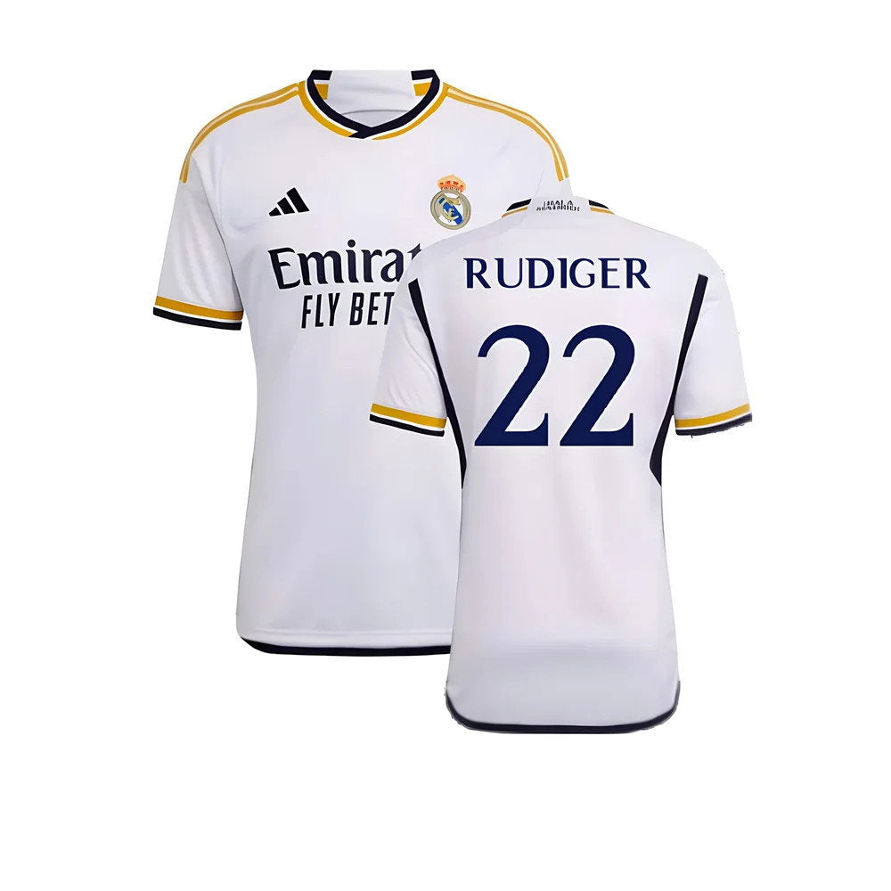2023-2024 Real Madrid Home Shirt (Rudiger 22)_0