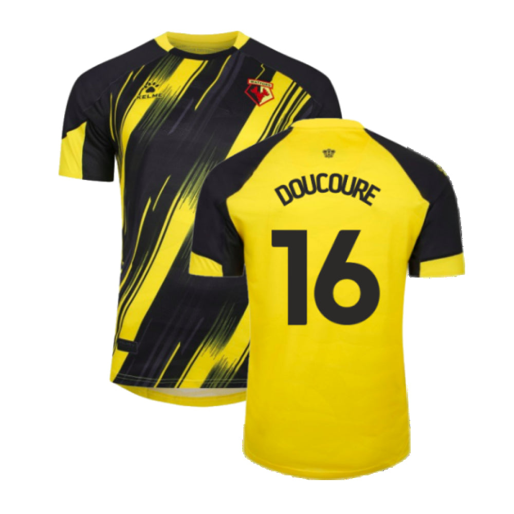 2023-2024 Watford Home Shirt (no sponsor) (Doucoure 16)_0