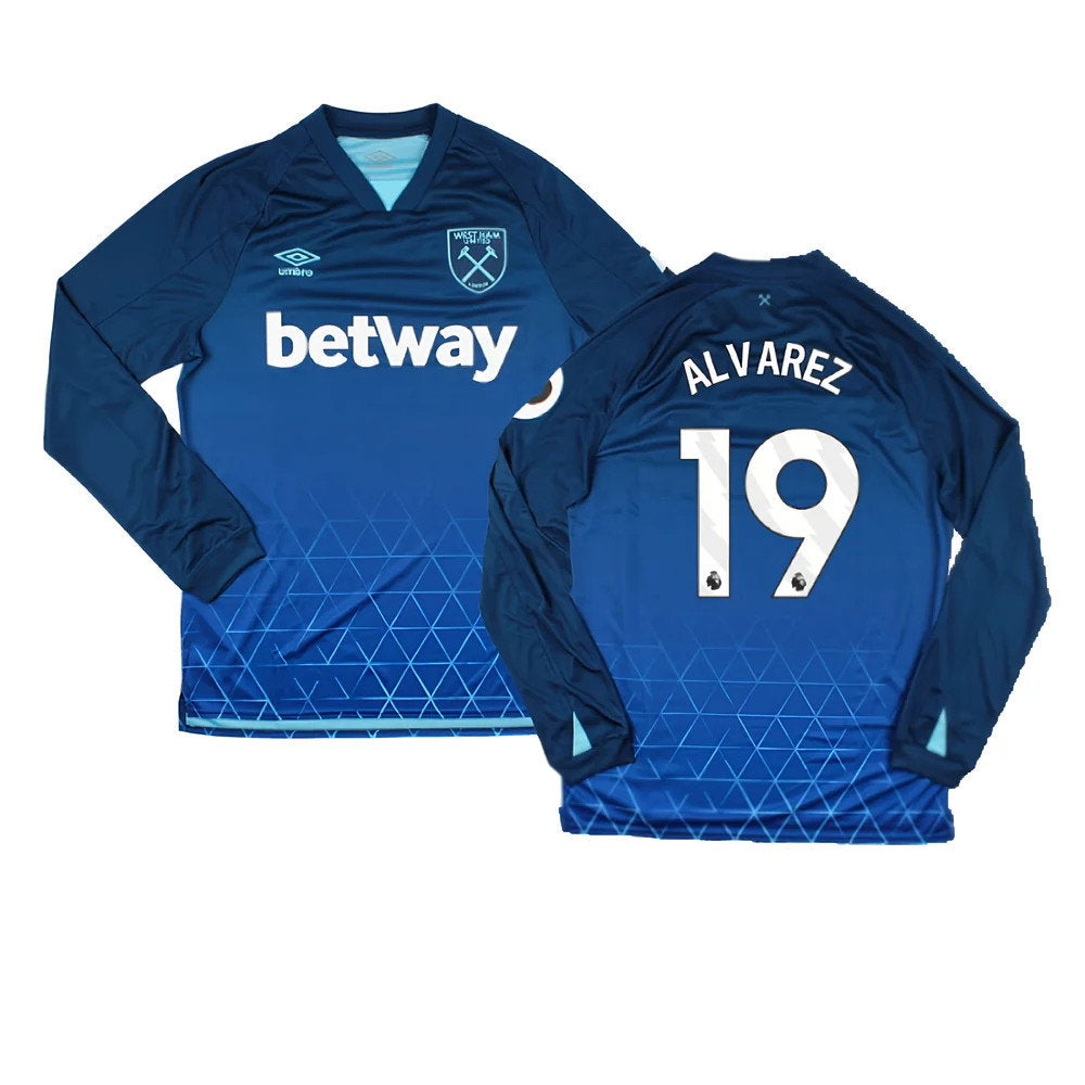 2023-2024 West Ham Long Sleeve Third Shirt (ALVAREZ 19)_0