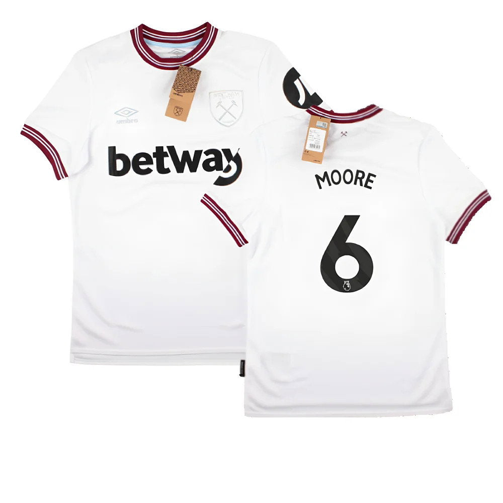 2023-2024 West Ham United Away Shirt (MOORE 6)_0