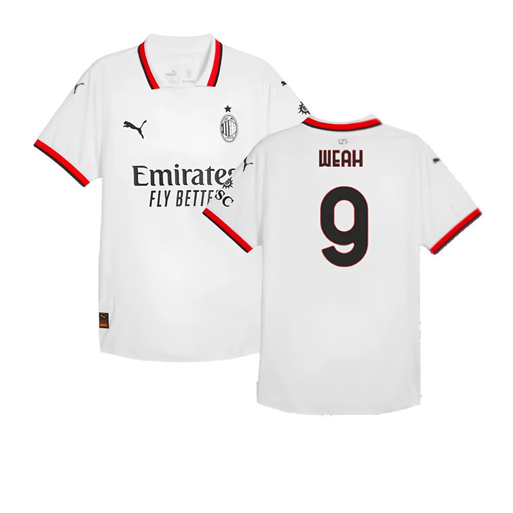 2024-2025 AC Milan Away Authentic Shirt (Weah 9)_0