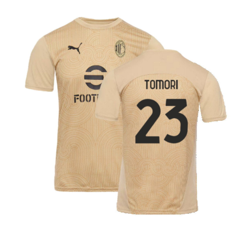 2024-2025 AC Milan Pre-Match Shirt (Putty) (Tomori 23)_0