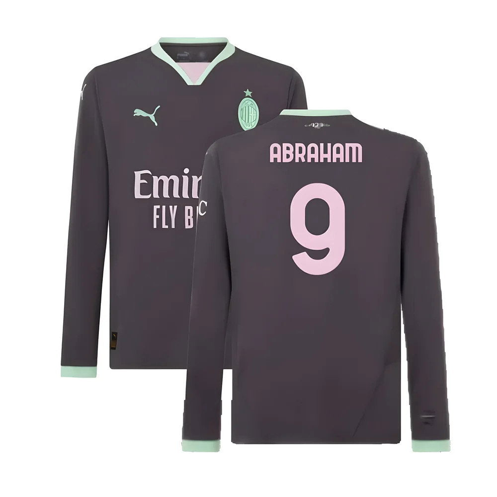2024-2025 AC Milan Third Long Sleeve Shirt (Abraham 9)_0