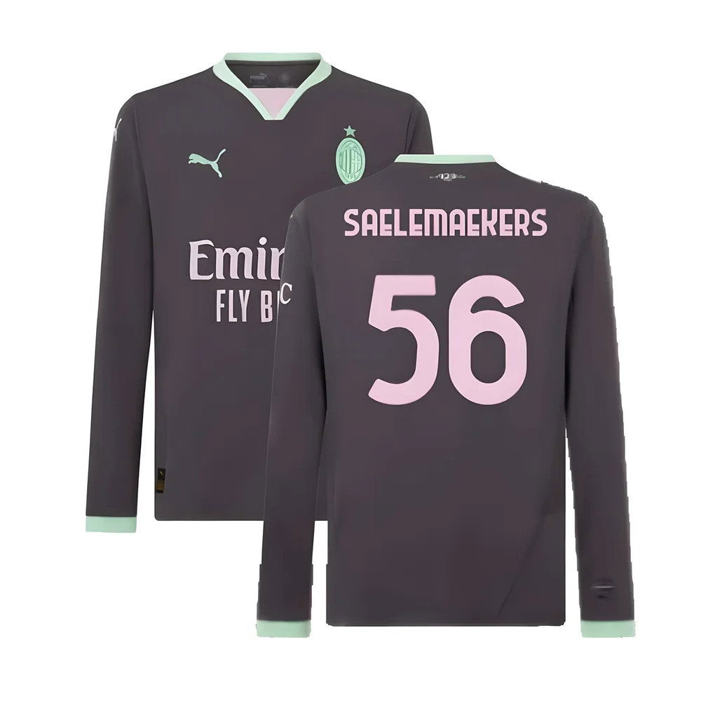 2024-2025 AC Milan Third Long Sleeve Shirt (Saelemaekers 56)_0