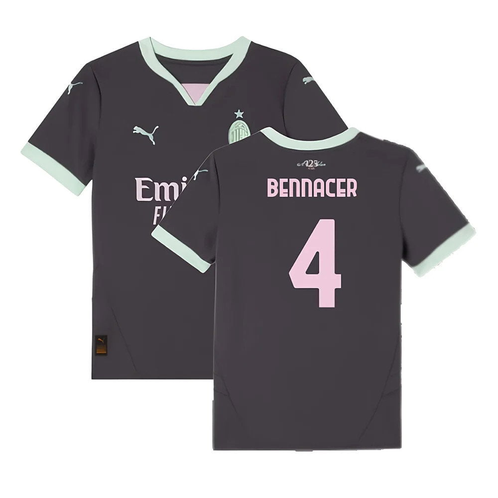 2024-2025 AC Milan Third Shirt (Kids) (Bennacer 4)_0