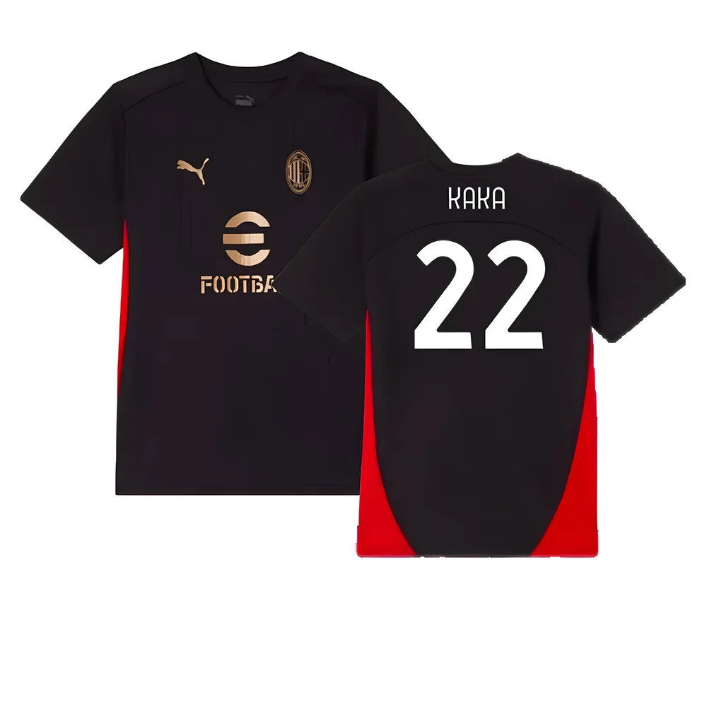 2024-2025 AC Milan Training Shirt (Black) - Kids (Kaka 22)_0