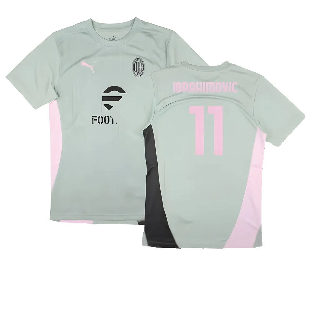 2024-2025 AC Milan Training Shirt (Green Fog) (Ibrahimovic 11)_0