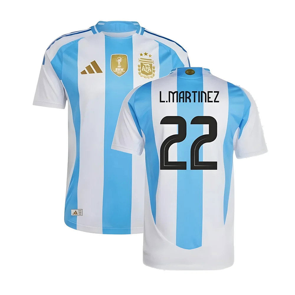 2024-2025 Argentina Authentic Home Shirt (L.MARTINEZ 22)_0