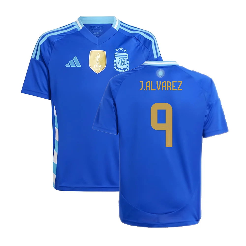 2024-2025 Argentina Away Shirt (Kids) (J.ALVAREZ 9)_0