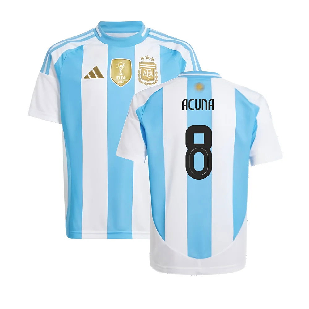 2024-2025 Argentina Home Shirt (Kids) (ACUNA 8)_0