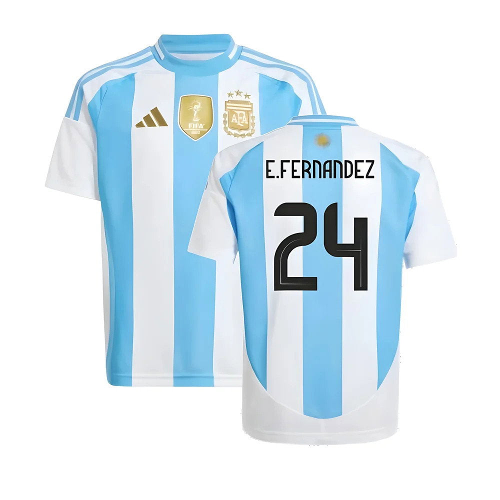 2024-2025 Argentina Home Shirt (Kids) (E.FERNANDEZ 24)_0