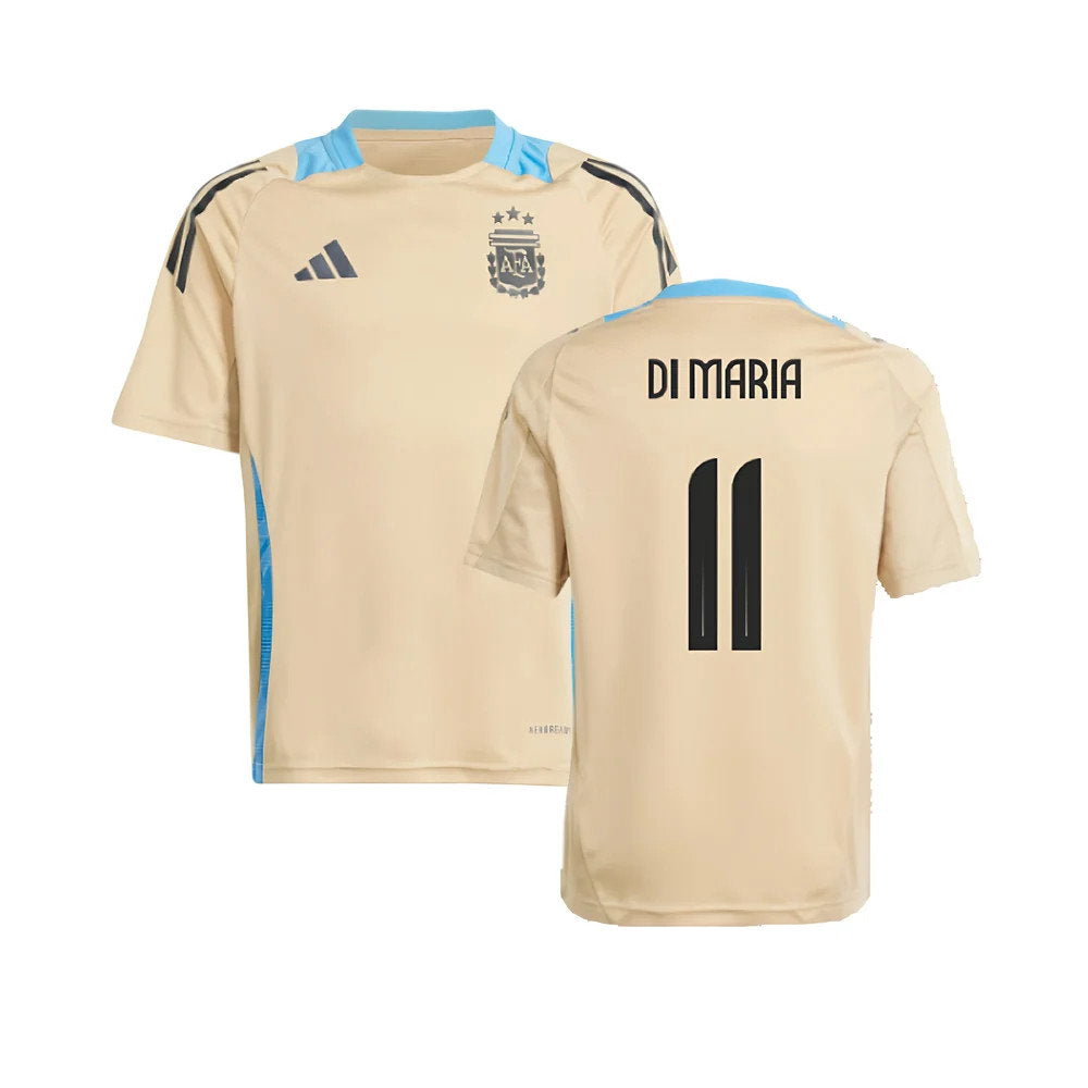 2024-2025 Argentina Training Jersey (Hazy Beige) (DI MARIA 11)_0