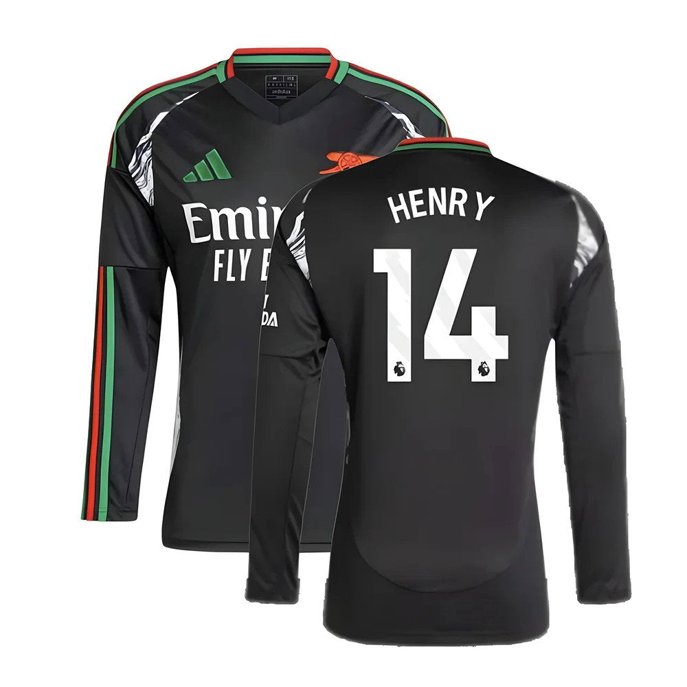 2024-2025 Arsenal Away Long Sleeve Shirt (Henry 14)_0