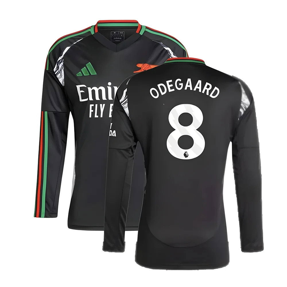 2024-2025 Arsenal Away Long Sleeve Shirt (Odegaard 8)_0
