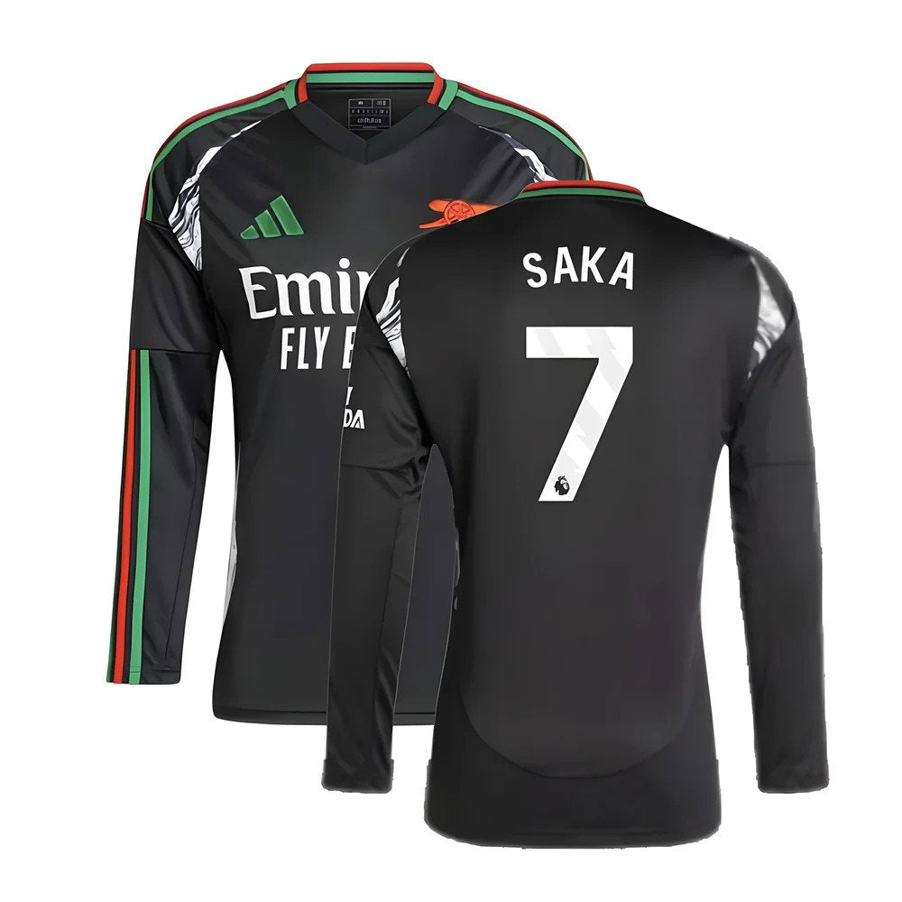 2024-2025 Arsenal Away Long Sleeve Shirt (Saka 7)_0