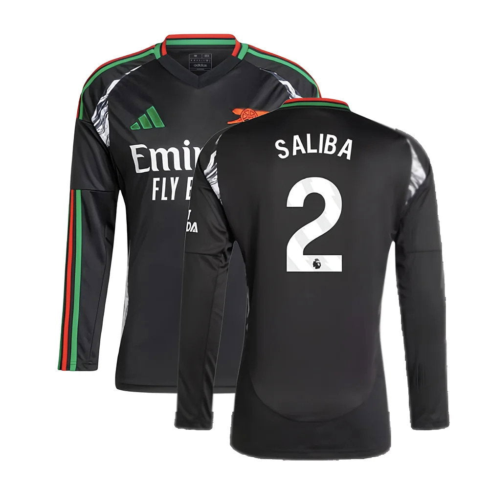 2024-2025 Arsenal Away Long Sleeve Shirt (Saliba 2)_0