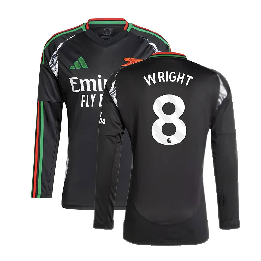 2024-2025 Arsenal Away Long Sleeve Shirt (Wright 8)_0