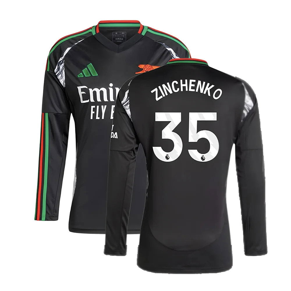 2024-2025 Arsenal Away Long Sleeve Shirt (Zinchenko 35)_0