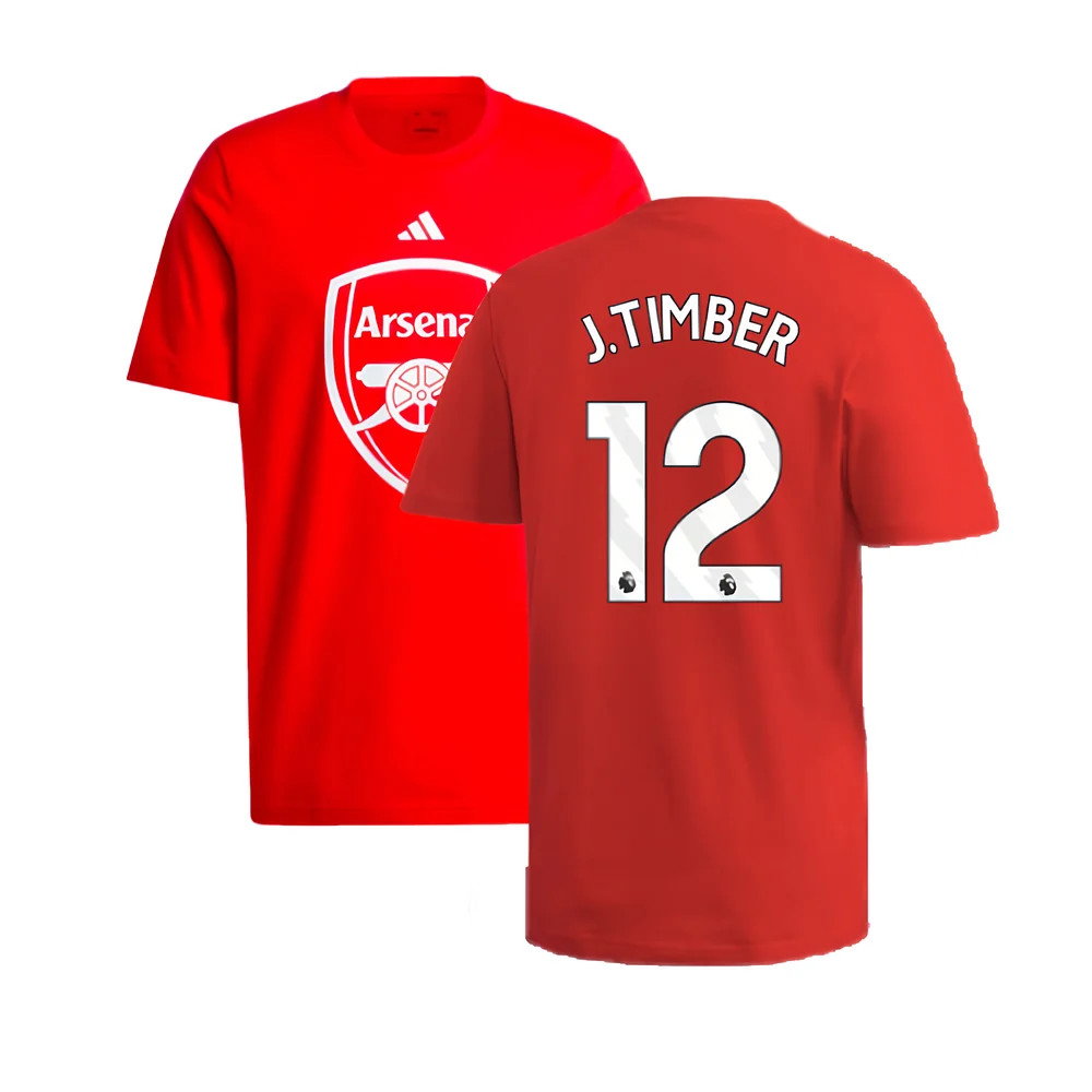 2024-2025 Arsenal DNA Graphic Tee (Red) (J.Timber 12)_0
